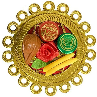 Pack of 21 - Leaf shape Thamboolam set with Pasupu Kumkum- Fancy Leaf –  Mangal Fashions