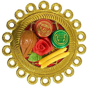 Gopuram Haldi Kumkum Thamboolam Circle Set (20 Pcs)